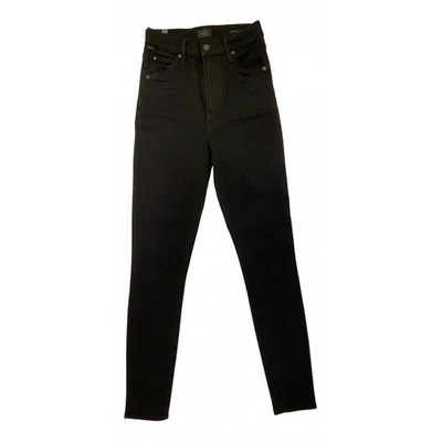 Pre-owned Citizens Of Humanity Slim Jeans In Black