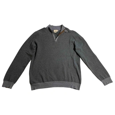 Pre-owned Hackett London Cashmere Pull In Anthracite
