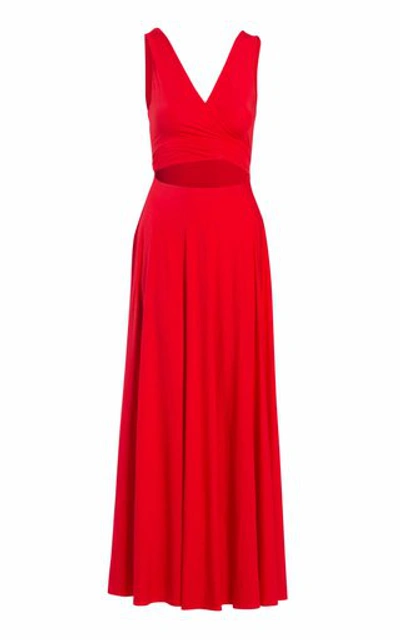 Maygel Coronel Mar Reversible Coverup Dress In Red