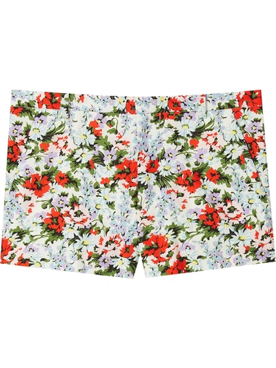 Marc Jacobs Floral-print Shorts In Blue