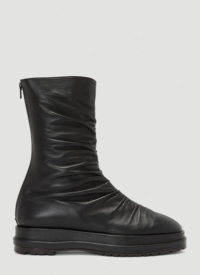 Reike Nen Platform Wrinkle Boots In Black