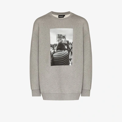 What We Seee + Misan Harriman Long-sleeve Photograph Print Sweatshirt In Grey