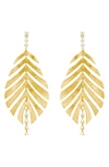 Hueb Bahia Estelar Diamond Drop Earrings In Yellow Gold