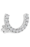 MARIA TASH DEMI ETERNITY DIAMOND STUD SINGLE EARRING,XETHM65D