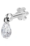 Maria Tash Diamond Single Stud Earring In White Gold