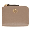GUCCI TAUPE SMALL MARMONT CARD HOLDER