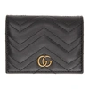 GUCCI BLACK SMALL GG MARMONT WALLET