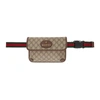 GUCCI BROWN & BEIGE VINTAGE GG BELT BAG