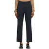 Gucci Cotton Pant With Interlocking G Patch In 4265 Urban Blue