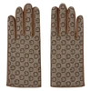 GUCCI BROWN LEATHER & G GLOVES