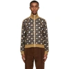 GUCCI BLACK KEN SCOTT EDITION PRINT ZIP-UP TRACK JACKET