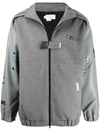 Xander Zhou Panelled High-neck Jacket In Grey