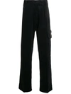 QASIMI STRAIGHT-LEG LOGO PATCH TROUSERS