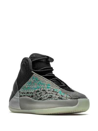 Adidas Originals Yeezy Qntm "teal Blue" Sneakers In Grey