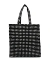 10 Corso Como Motif-print Cotton Tote Bag In Black