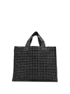 10 Corso Como Polka Dot Print Tote Bag In Black