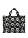 10 Corso Como Graphic Print Cotton Tote In Black