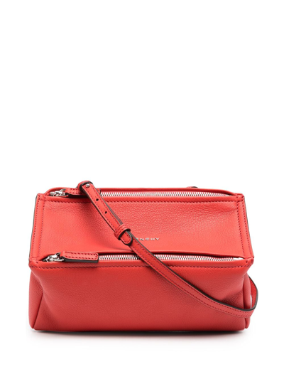 Givenchy Pandora Mini Leather Shoulder Bag In Light Red