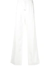 Valentino Straight-leg Drawstring Trousers In White
