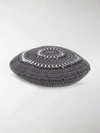 GANNI RING DETAIL KNITTED BERET,15752403