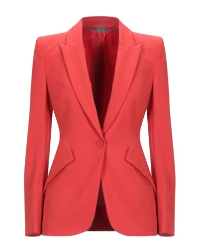 Alexander Mcqueen Sartorial Jacket In Red