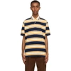 GUCCI ORANGE & NAVY STRIPED POLO