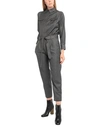 Brunello Cucinelli Woman Jumpsuit Black Size L Virgin Wool, Brass In Black
