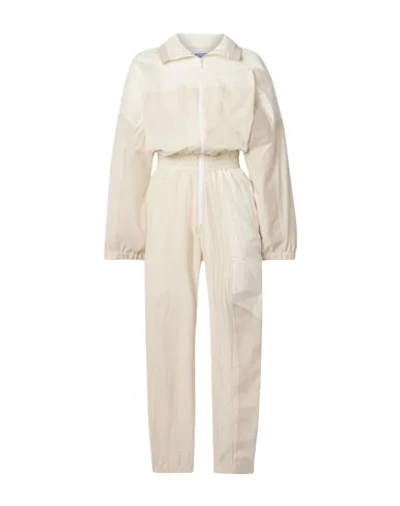 Paradised Woman Jumpsuit Beige Size L Cotton, Viscose