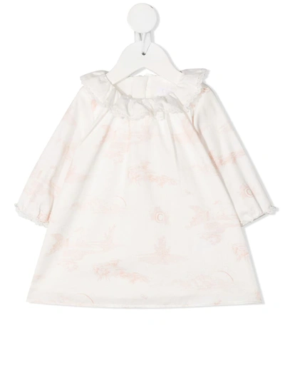 Chloé Babies' Unicorn Print Dress In Pink