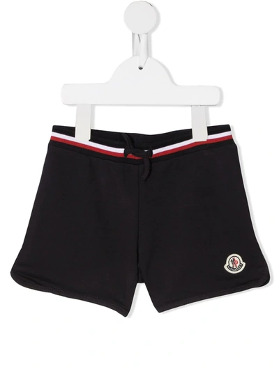 Moncler Babies' Embroidered-logo Track Shorts In Unica