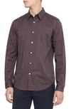 THEORY IRVING SLIM FIT PIXELATED PRINT BUTTON-UP SHIRT,K1074504