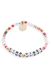 LITTLE WORDS PROJECT KIND VIBES BEADED STRETCH BRACELET,NW-KNV-RAI1