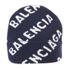 BALENCIAGA BEANIE,BAL9YR25NAV