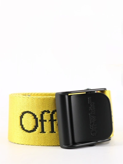 Off-white New Logo Industrial Belt In Yellow