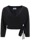 PRADA CACHE-COEUR CROPPED CARDIGAN,11676590