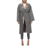 Nanushka Alamo Reversible Houndstooth Wool And Silk-blend Coat In Reversible Check