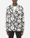 DOLCE & GABBANA FLORAL-PRINT SILK PAJAMA SHIRT