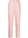 Macgraw Non Chalant Silk-blend Trousers In Pink