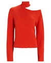RTA LANGLEY CUT-OUT TURTLENECK SWEATER,060066854054