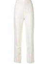 Macgraw Non Chalant High-rise Trousers In White