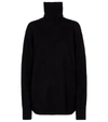 The Row Essentials Stepny Wool And Cashmere-blend Turtleneck Sweater In Black