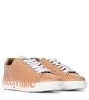 See By Chloé Essie Logo Leather Sneakers In Pink