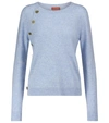 Altuzarra Minamoto Side Button Cashmere Sweater In Serene