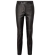 JOSEPH COLEMAN MID-RISE LEATHER PANTS,P00530326