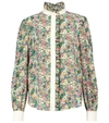 SEE BY CHLOÉ FLORAL SILK BLOUSE,P00535128
