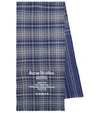 ACNE STUDIOS CHECKED WOOL SCARF,P00536870