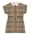 BURBERRY VINTAGE CHECK BELTED COTTON DRESS,P00529293