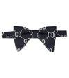 GUCCI GG JACQUARD WOOL AND SILK BOW TIE,P00535832