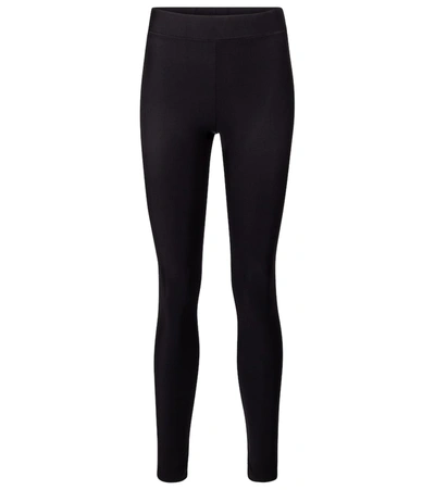 Wolford Polyamide Scuba High-waisted Seamless Leggings In Black