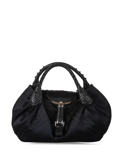 Pre-owned Fendi Spy Handbag In Black